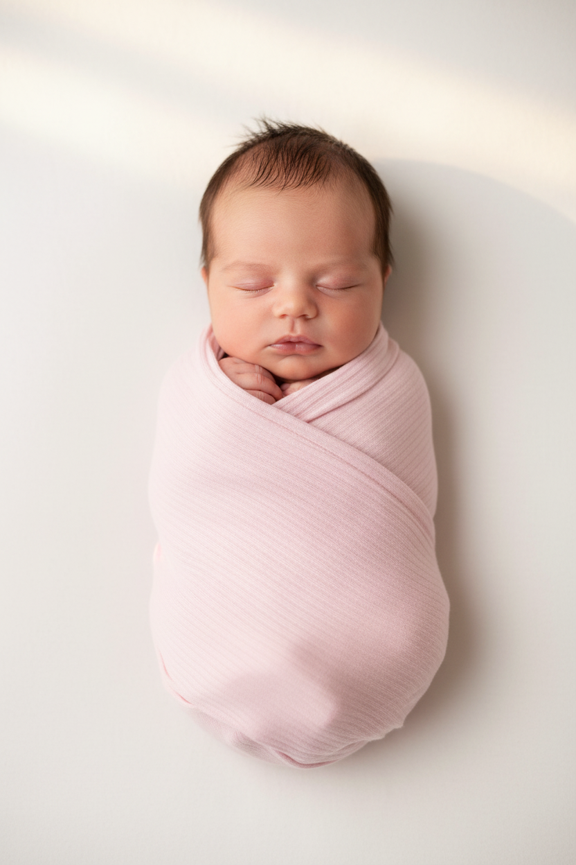 2 pcs sabana de algodon lisa y diseño de flores rosa para bebe