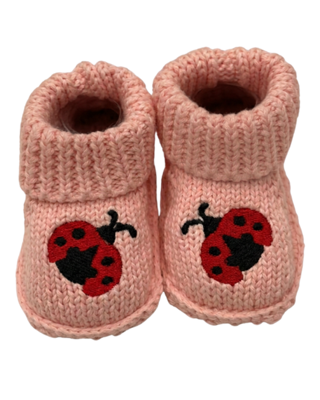 Zapato crochet diseño catarina color rosa para recien nacida