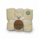6 pcs toalla facial para bebe jirafa amarilla