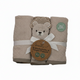 6 pcs toalla facial para bebe leon beige