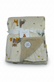 Cobija sencilla afelpada safari beige para bebe