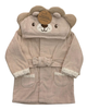 Salida de baño para bebe capucha leon beige