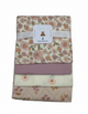 4 pcs sábanas de algodón diseño flores lilas ligeras comodas para bebe