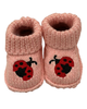 Zapato crochet diseño catarina color rosa para recien nacida