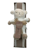 2 pcs sábana de gasa con tierno peluche sonajero oveja blanca