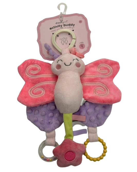 Juguete didactico sensorial para bebe mariposa grande ideal para carreola