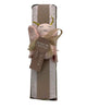2 pcs sábana de gasa con tierno peluche sonajero mariposa rosa